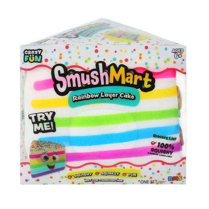 RMS SmushMart Giant Rainbow Cake Slice Squishy