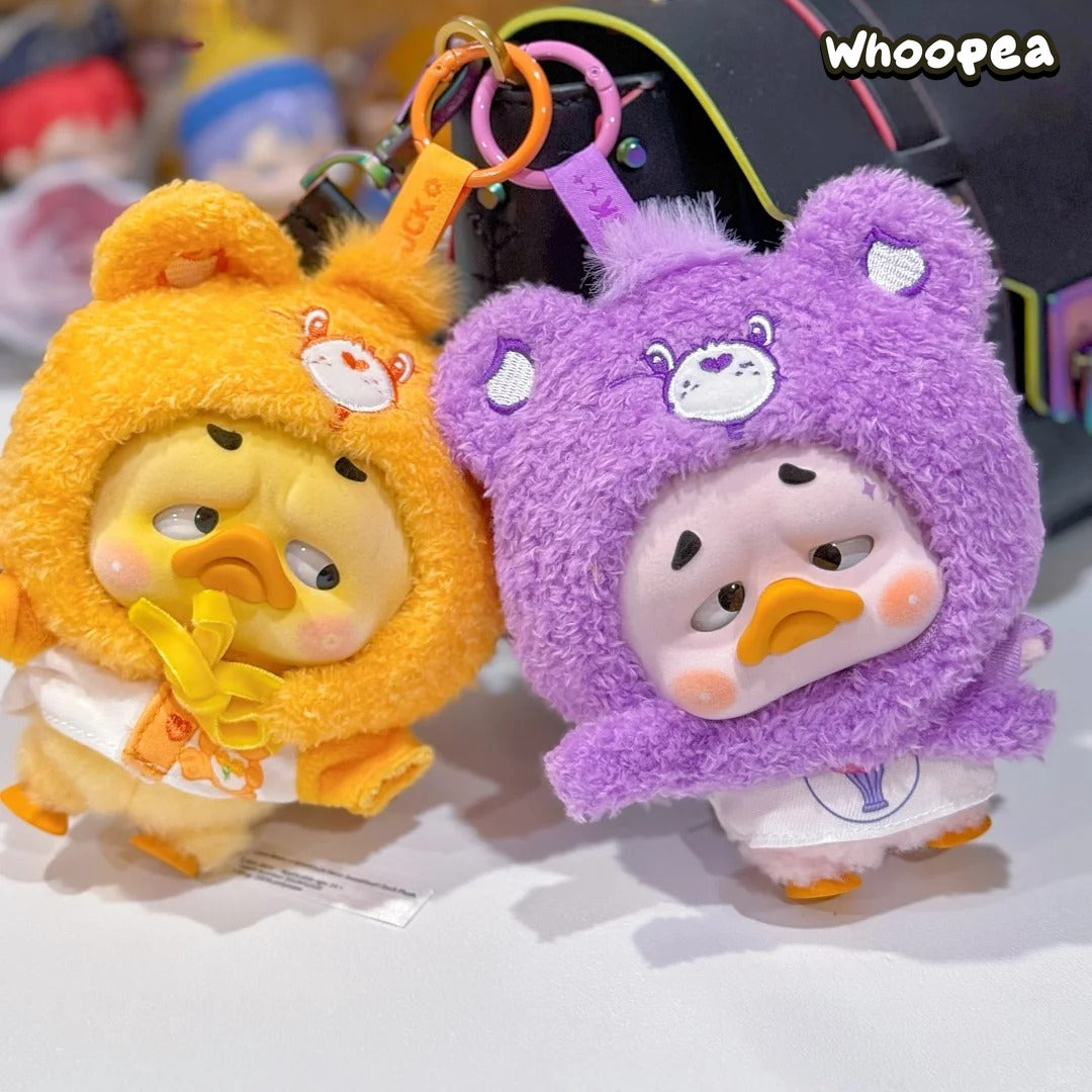 Care Bears x Upset Duck Neon Sweetheart Duck Series Plush Keychain Blind Box