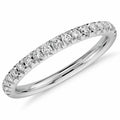 Half Round 19 CVD Diamonds Row Drill Ring