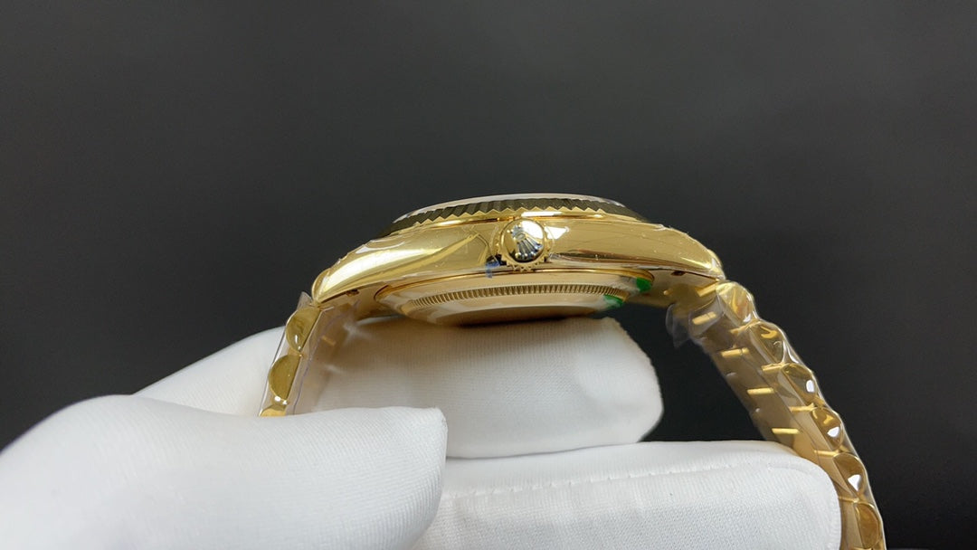 Yellow Gold & Black 40MM Watch