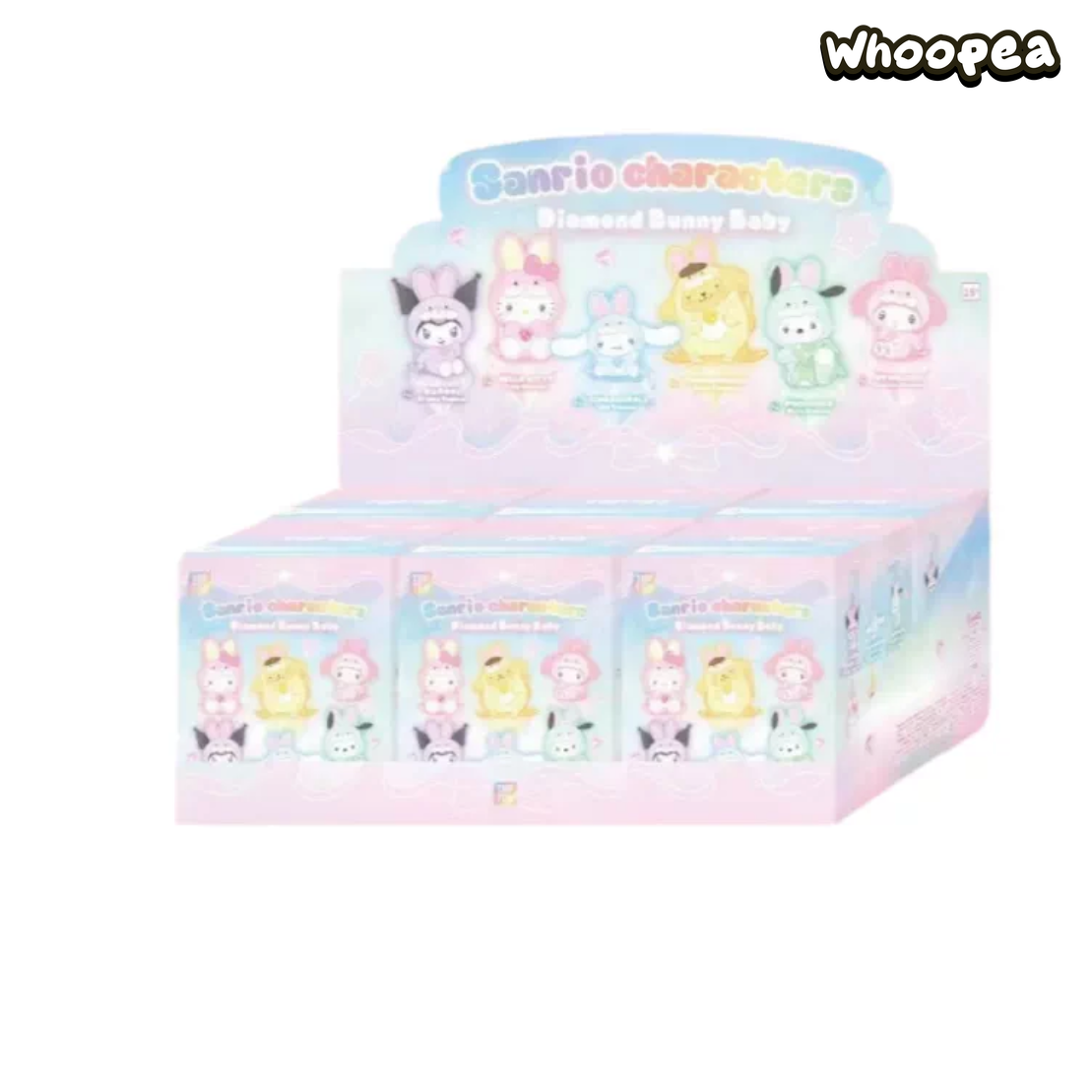 SANRl0 Characters Diamond Bunny Baby Series Plush Blind Box