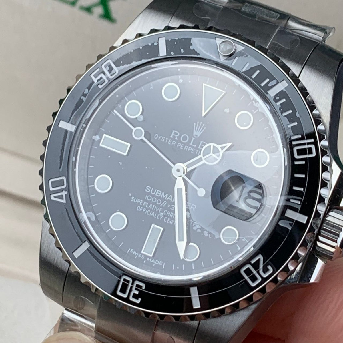 Black & Stainless Steel Sub 41MM Watch