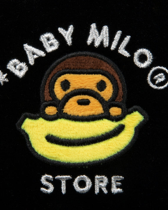 BABY MILO VELVET MINI BACKPACK - BLACK