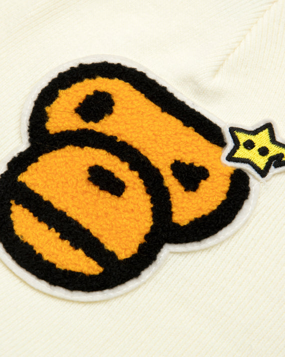 BABY MILO CREAM STAR PATCH BEANIE