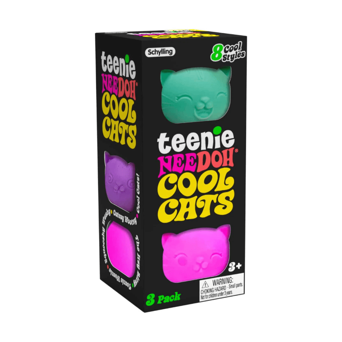 NeeDoh Teenie Cool Cats (3-Pack)