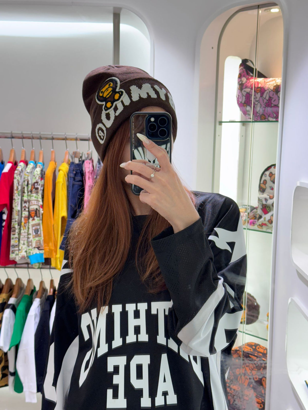BABY MILO KNIT BEANIE - BROWN, BLACK, PINK