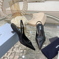 Prada Patent Leather Slingback Heels – Spring/Summer Collection – 2022
