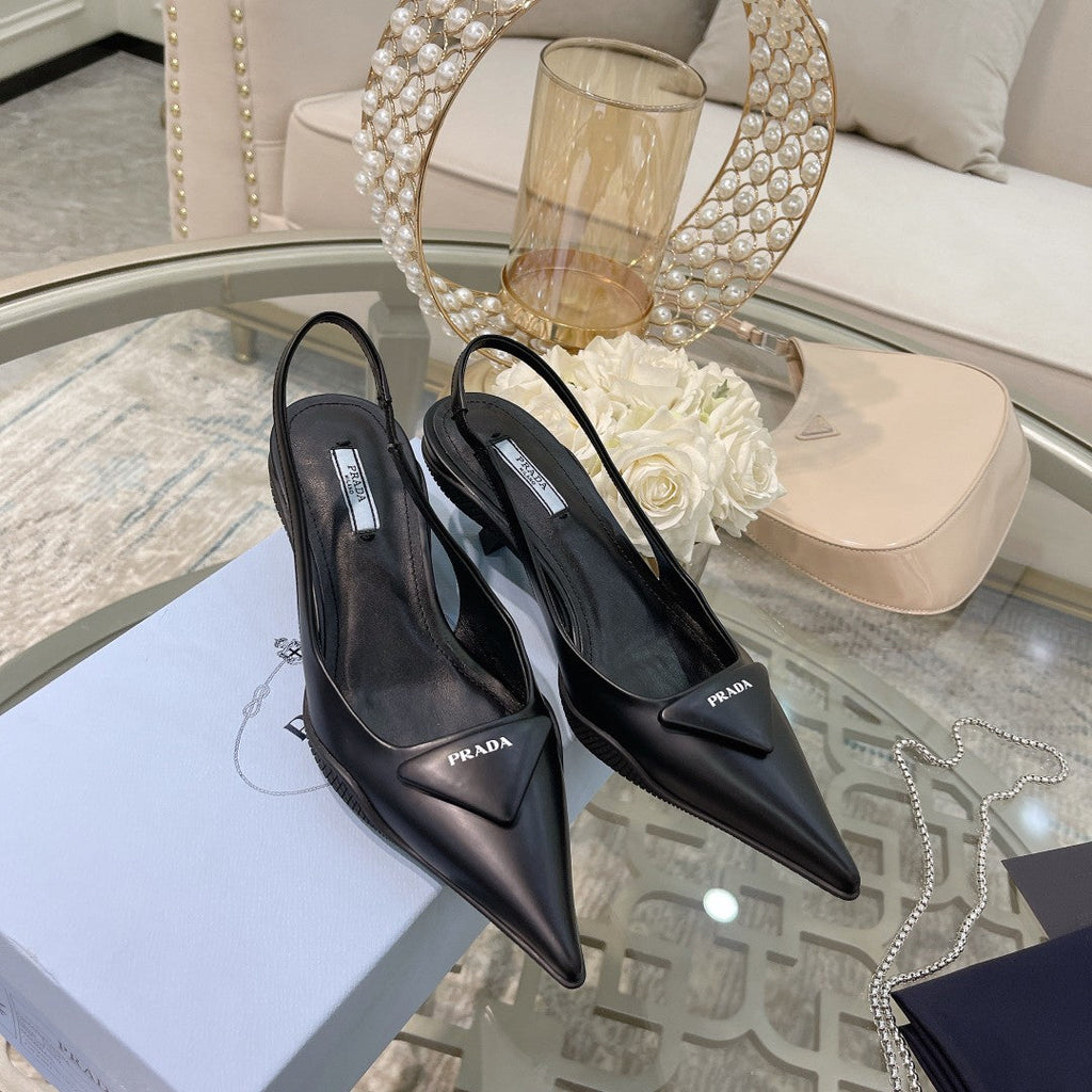 Prada Patent Leather Slingback Heels – Spring/Summer Collection – 2022