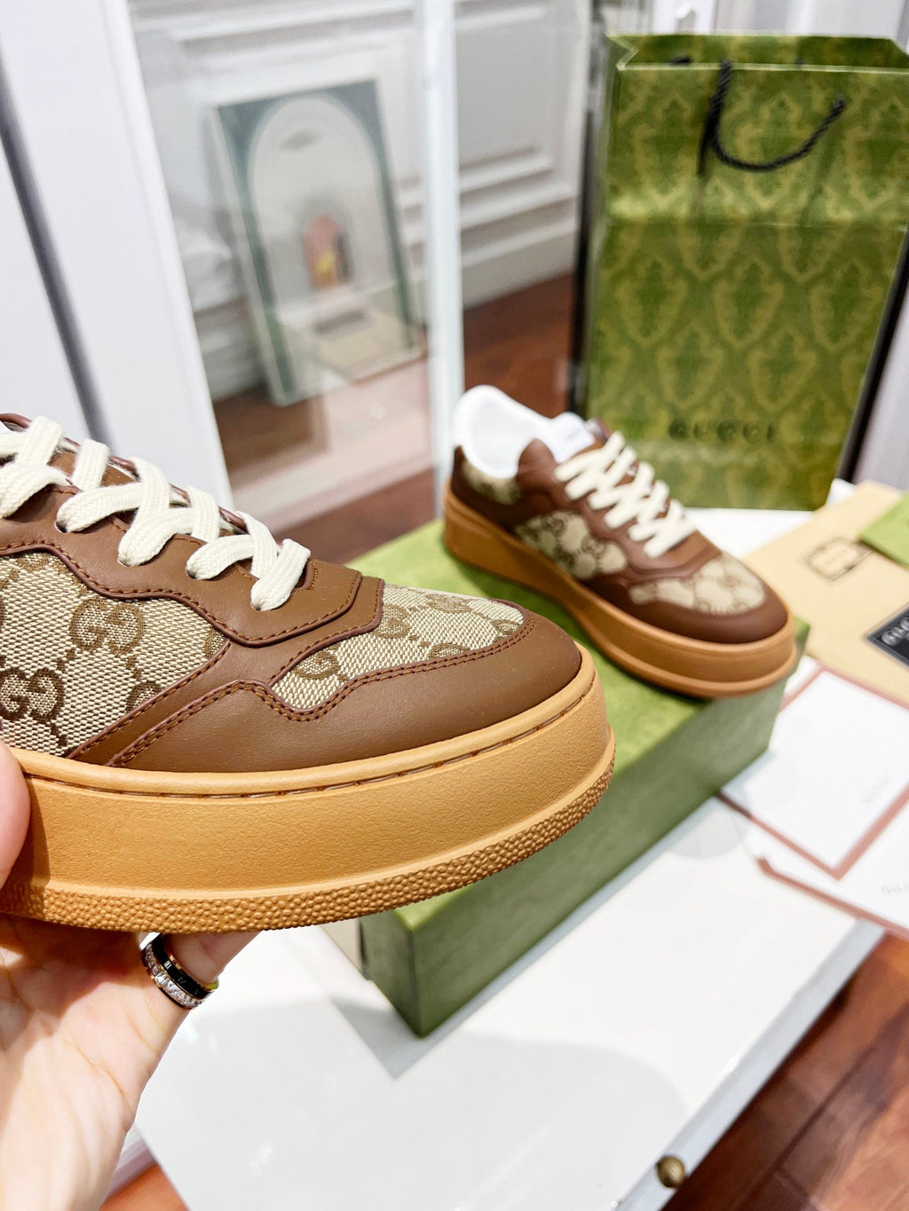 Gucci Chunky B Series Platform Sneakers