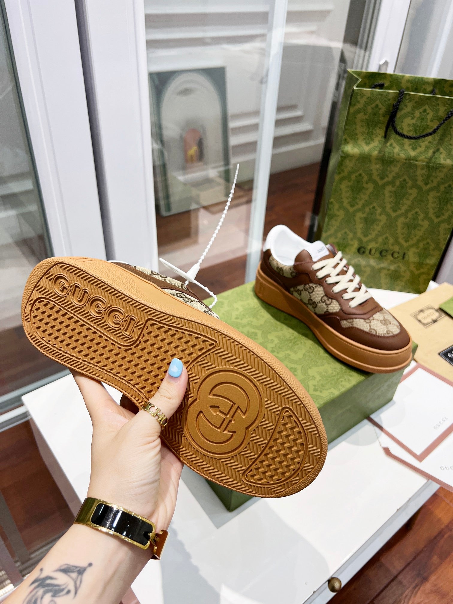 Gucci Chunky B Series Platform Sneakers