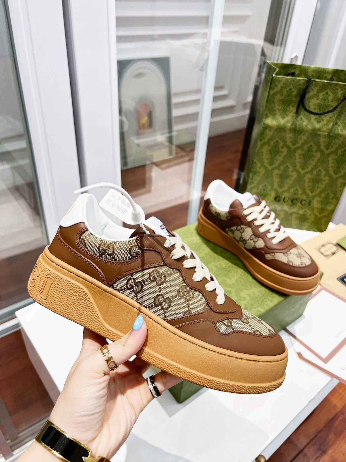 Gucci Chunky B Series Platform Sneakers
