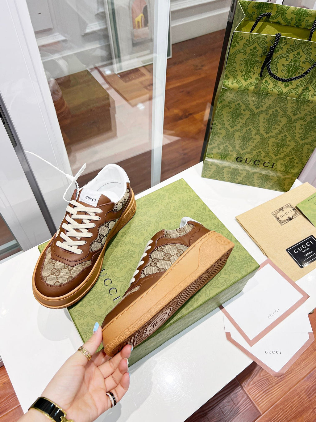Gucci Chunky B Series Platform Sneakers