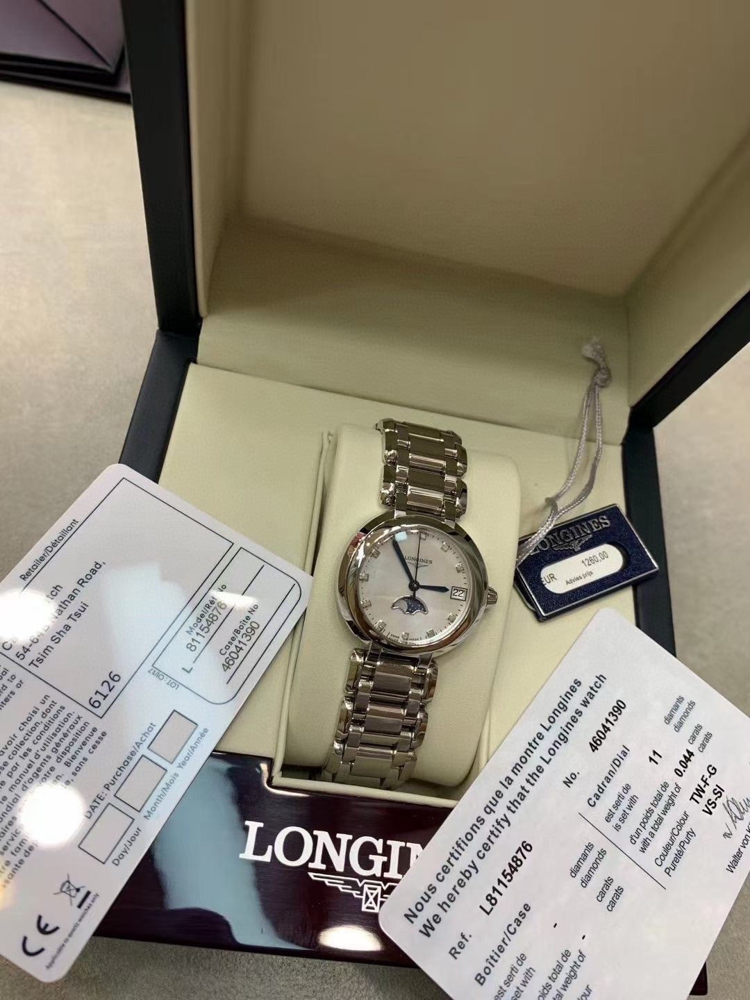 Longines Heart Moon Phase Watch