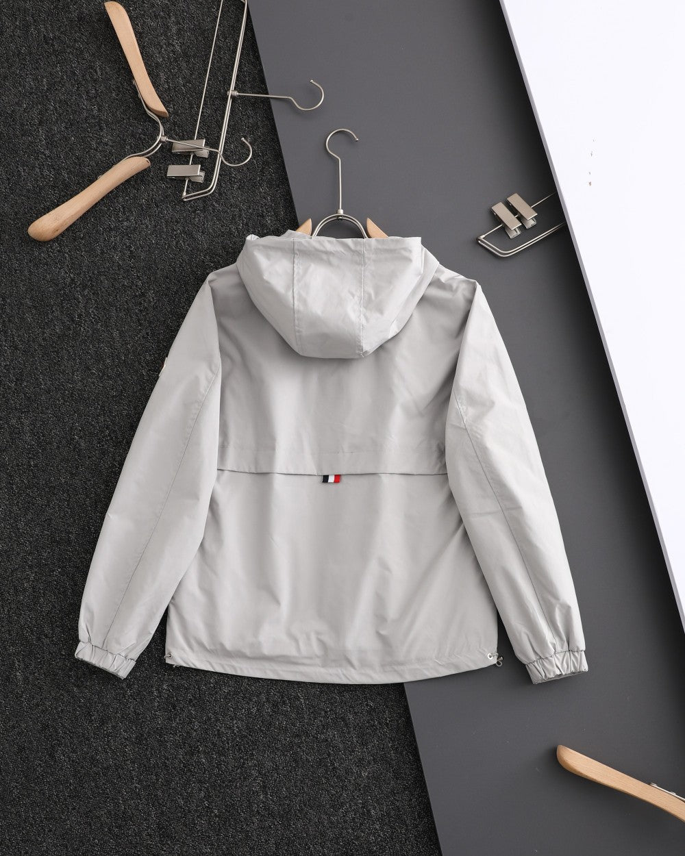 Moncler Classic Printed Hooded Windbreaker Jacket – SS24 Autumn Collection