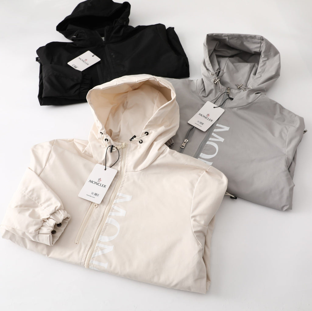 Moncler Classic Printed Hooded Windbreaker Jacket – SS24 Autumn Collection