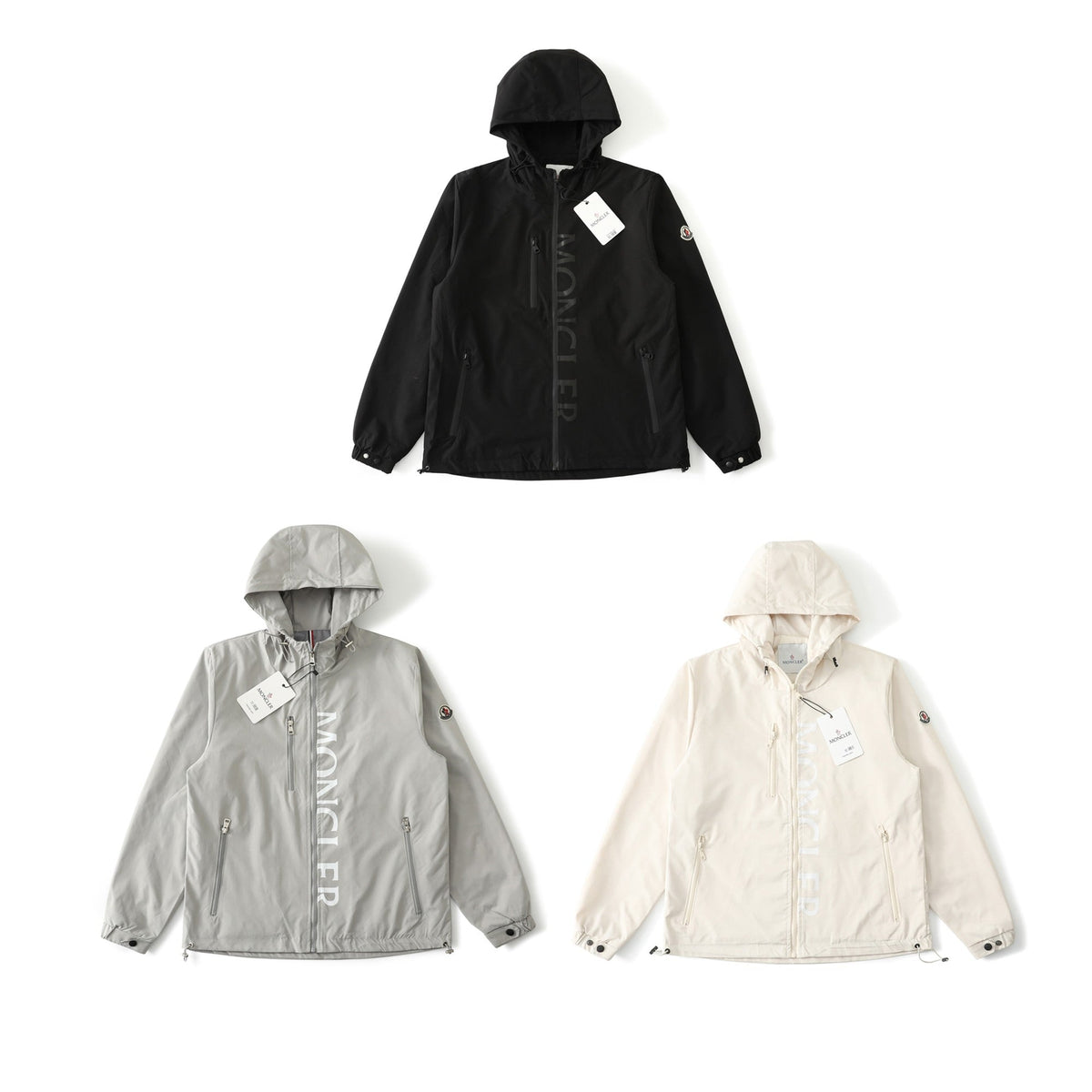 Moncler Classic Printed Hooded Windbreaker Jacket – SS24 Autumn Collection