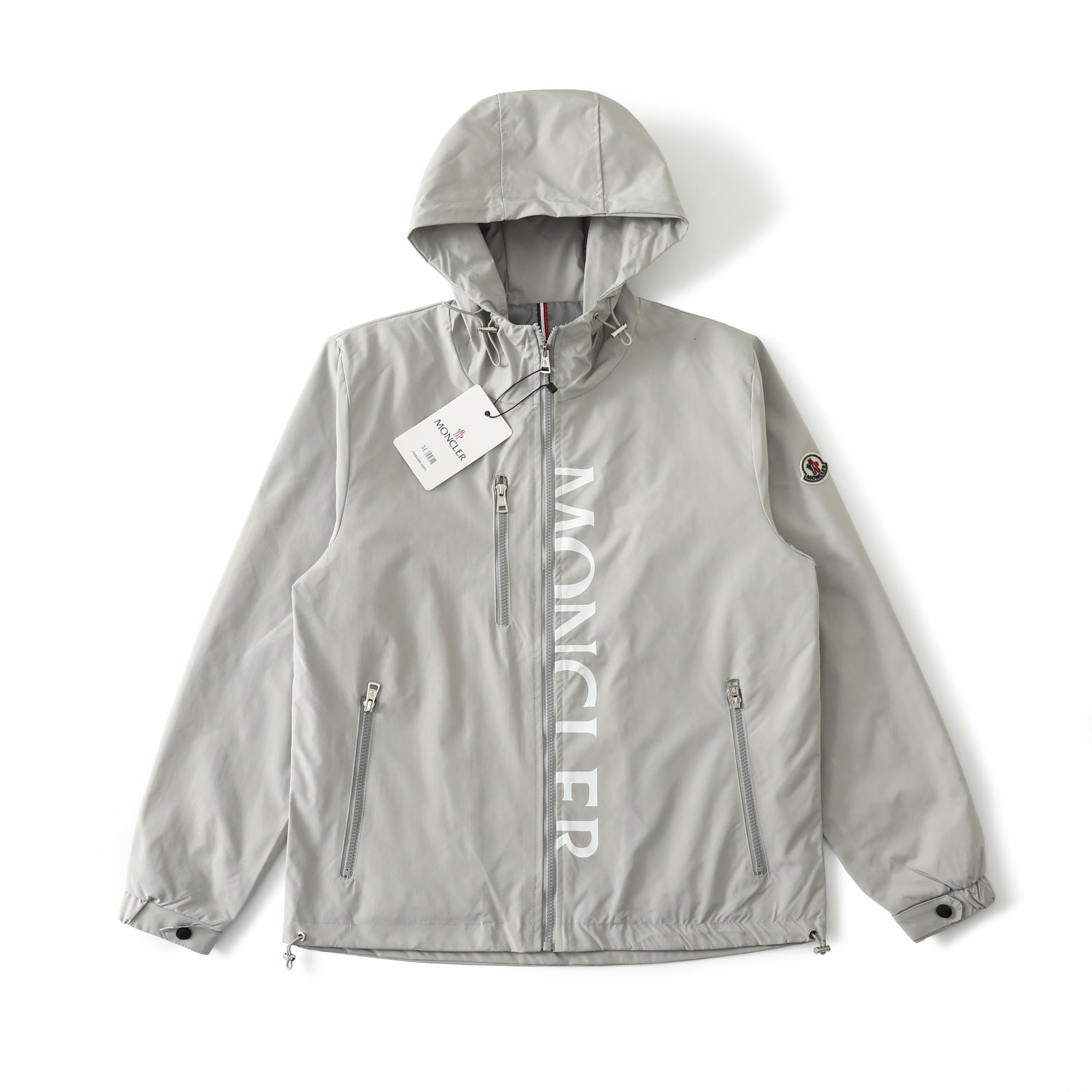 Moncler Classic Printed Hooded Windbreaker Jacket – SS24 Autumn Collection