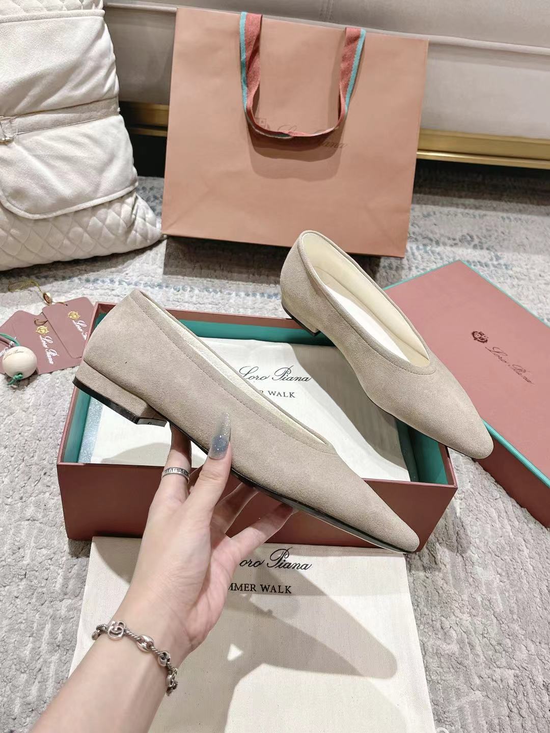 Loro Piana Rebecca Minimalist Ballerina Flats – Spring/Summer Collection