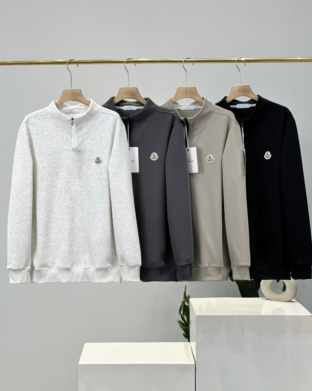 Moncler Men's Crewneck Cotton Sweatshirt – Autumn/Winter Collection