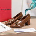 Ferragamo Classic Square Toe Pumps