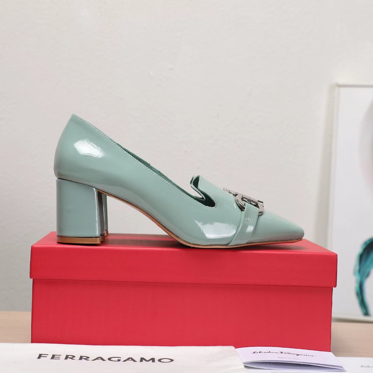 Ferragamo Classic Square Toe Pumps