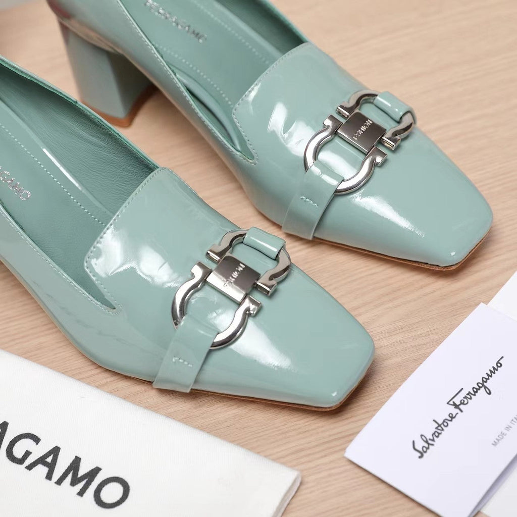 Ferragamo Classic Square Toe Pumps