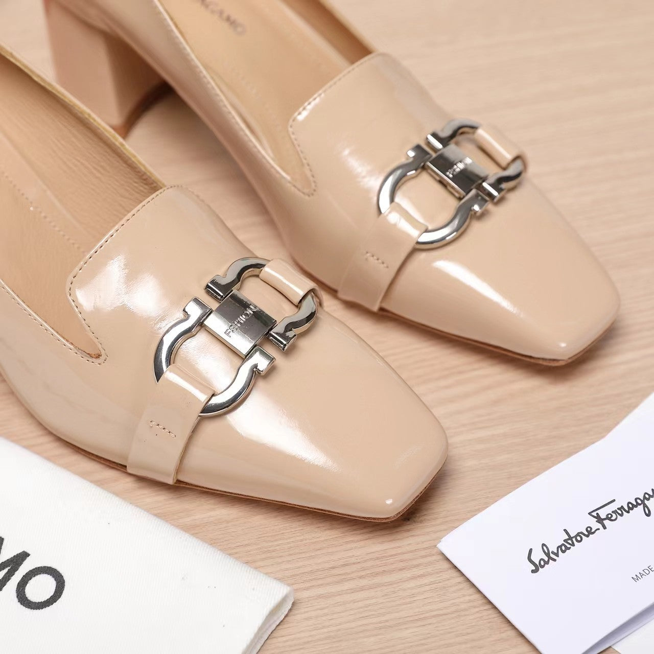 Ferragamo Classic Square Toe Pumps