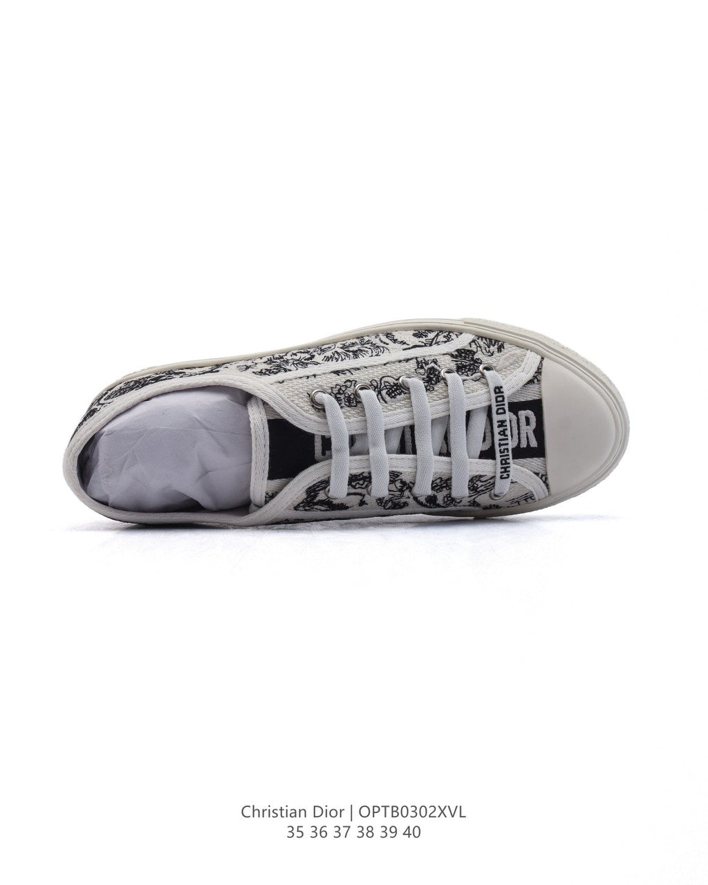 Dior Women's White Platform Sneakers – 2025 Spring Runway