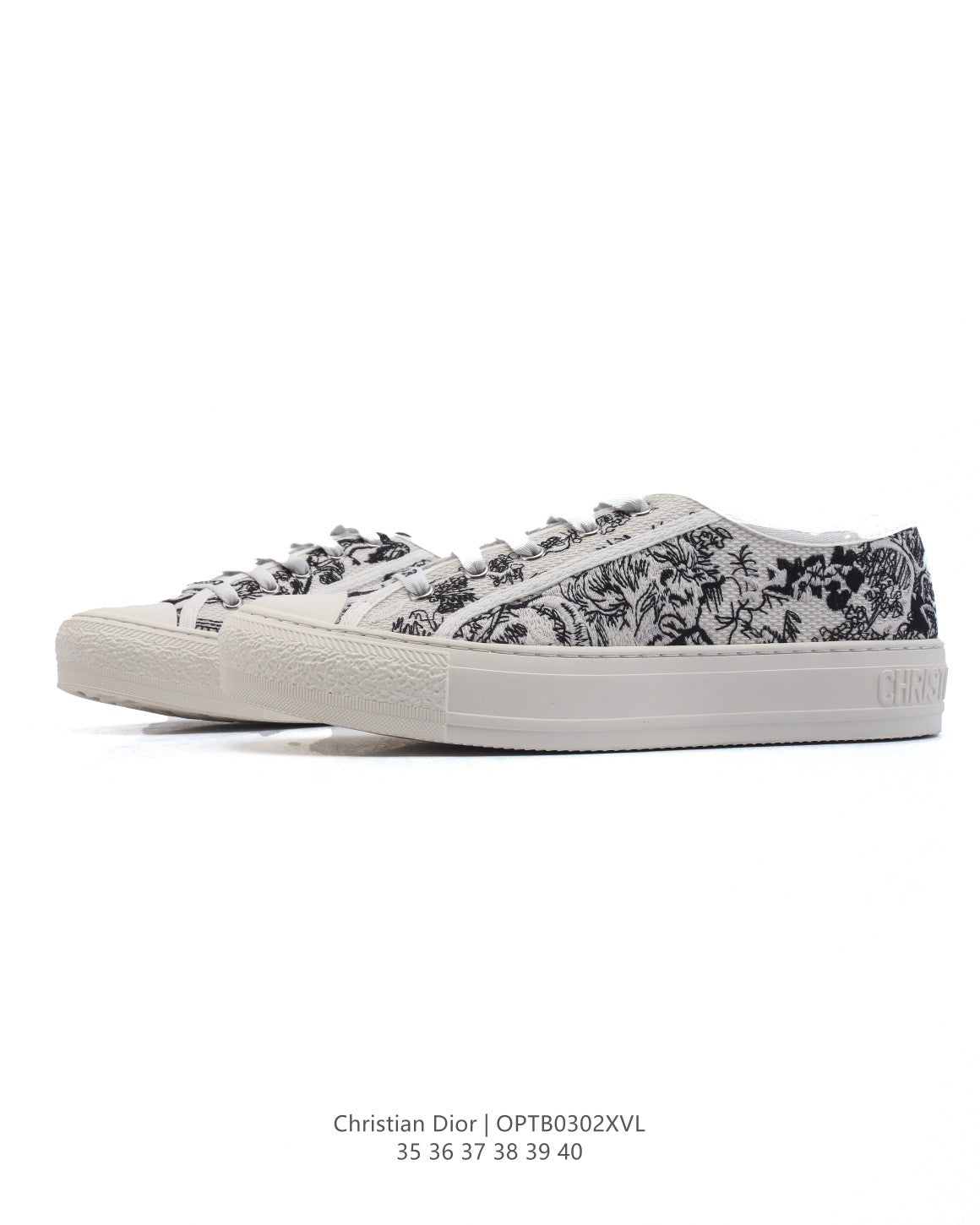 Dior Women's White Platform Sneakers – 2025 Spring Runway