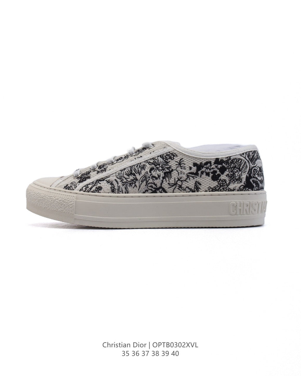 Dior Women's White Platform Sneakers – 2025 Spring Runway