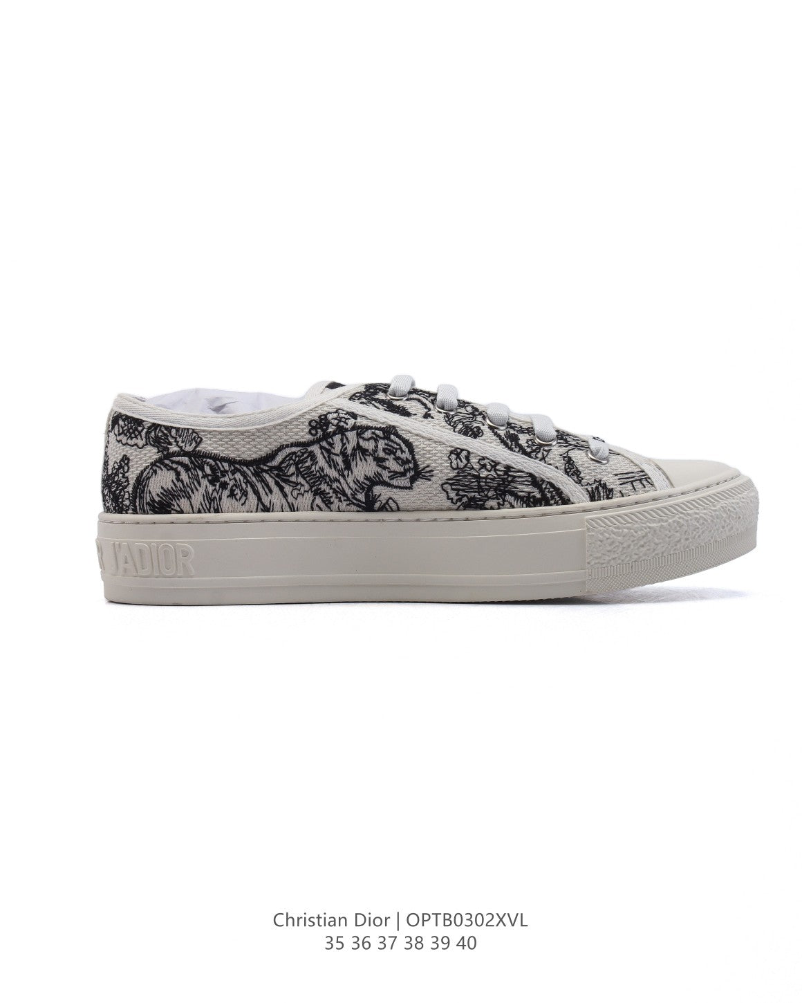 Dior Women's White Platform Sneakers – 2025 Spring Runway