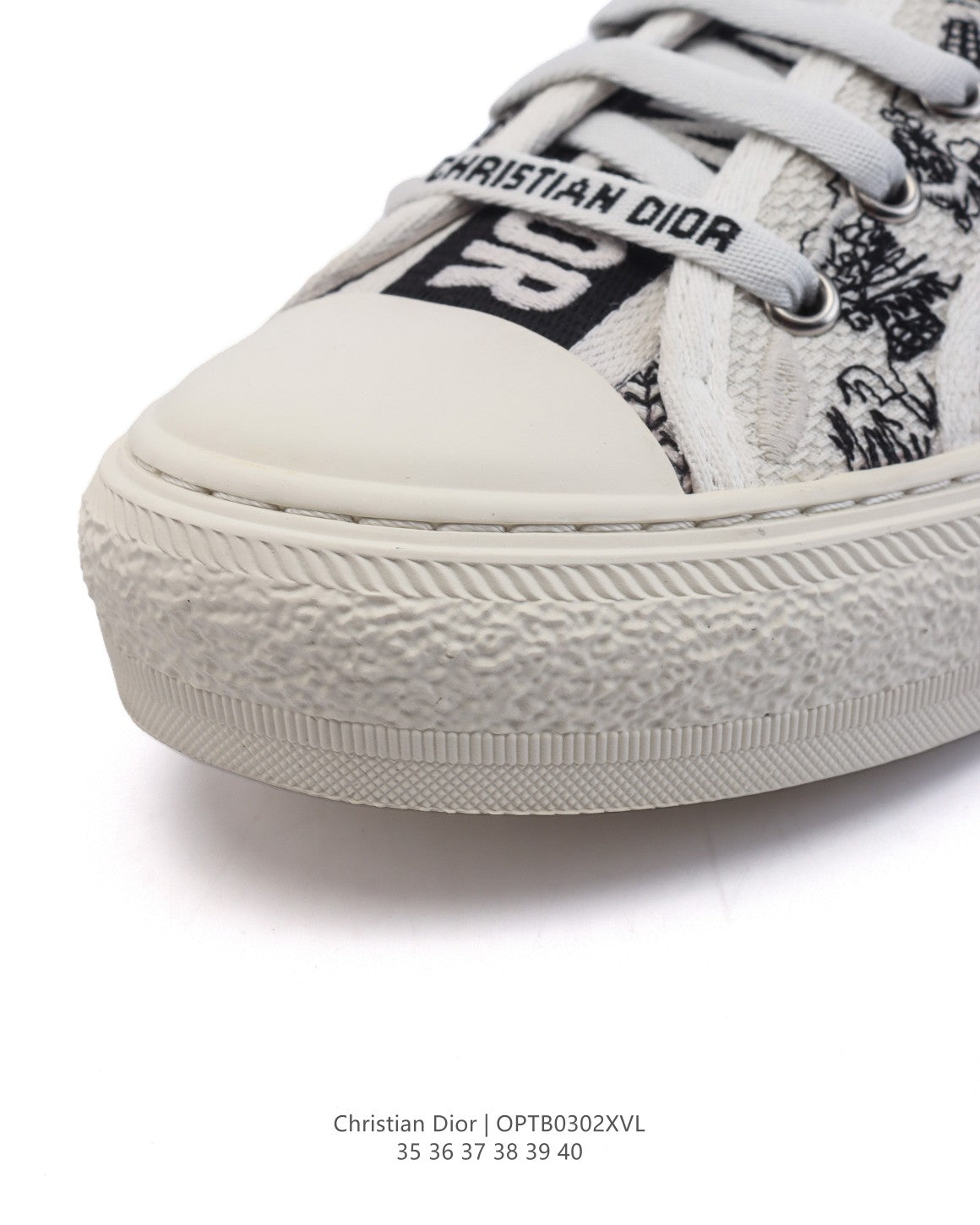 Dior Women's White Platform Sneakers – 2025 Spring Runway