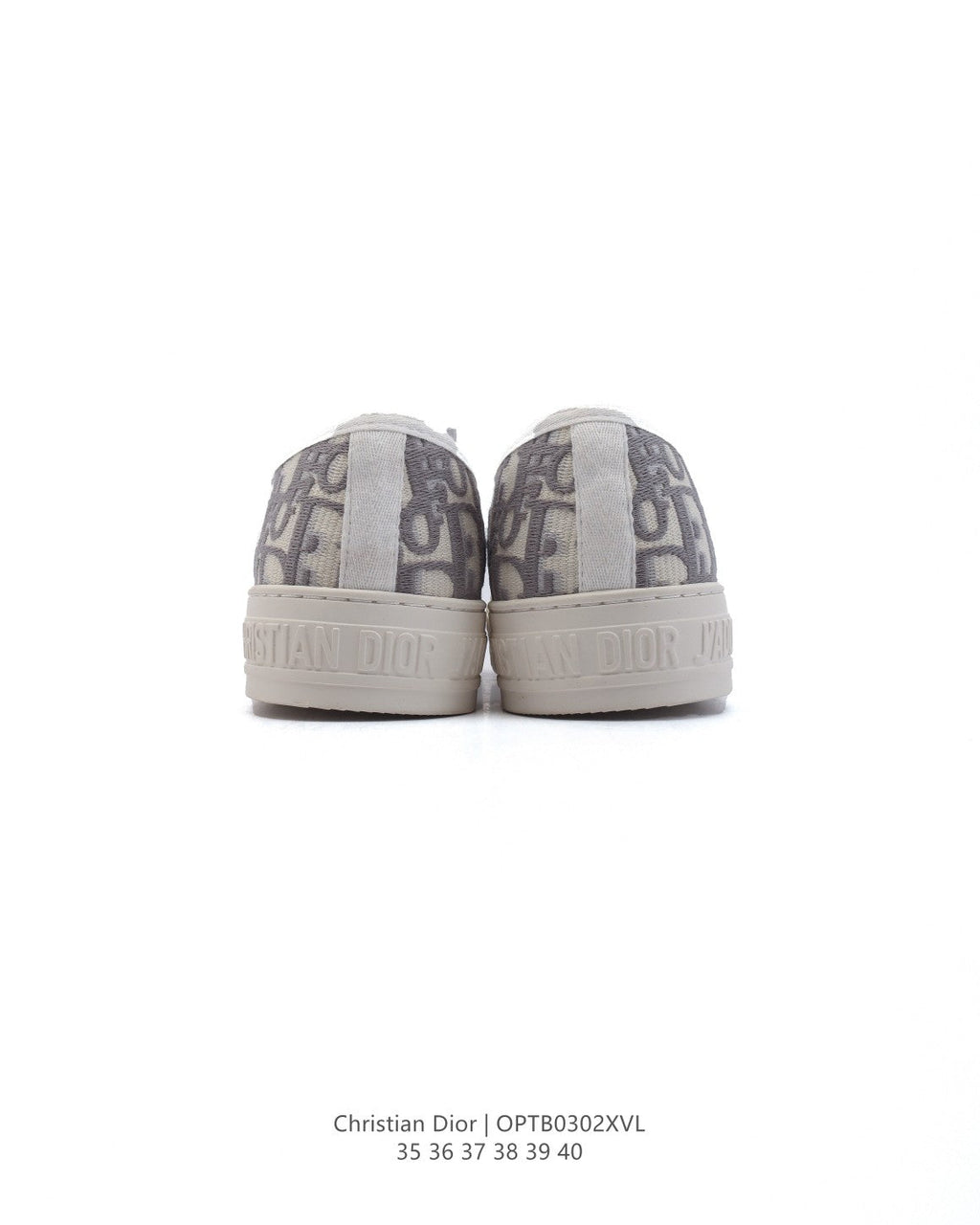 Dior Women's White Platform Sneakers – 2025 Spring Runway