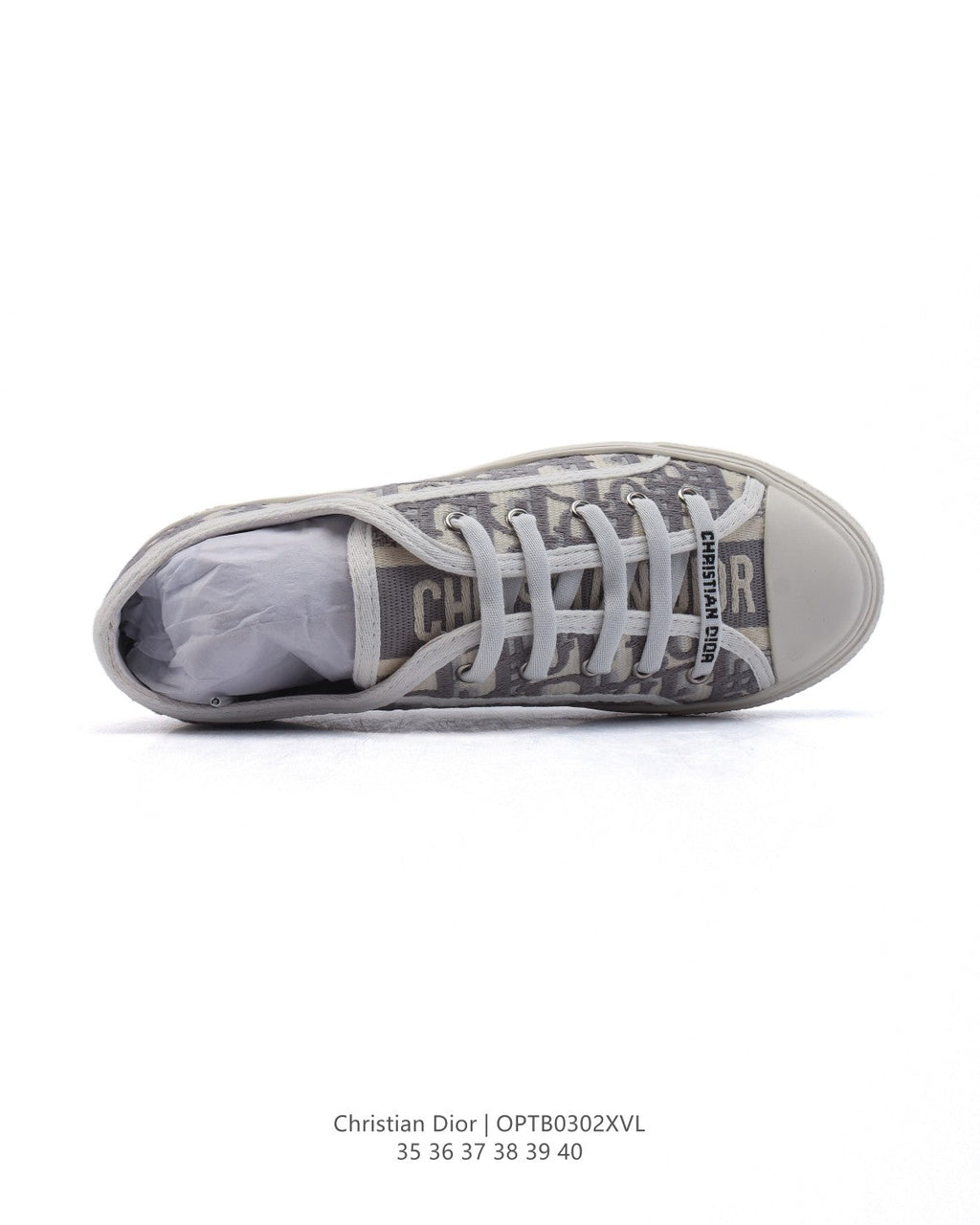 Dior Women's White Platform Sneakers – 2025 Spring Runway