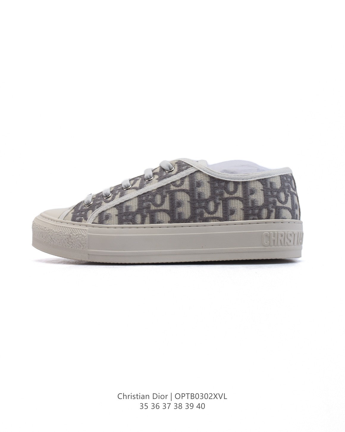 Dior Women's White Platform Sneakers – 2025 Spring Runway