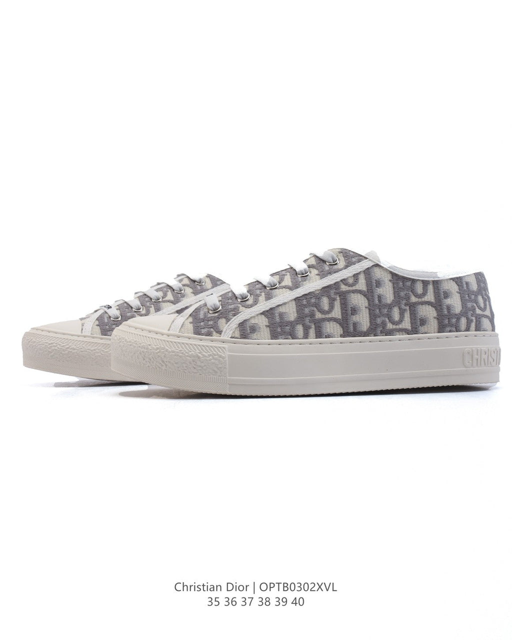 Dior Women's White Platform Sneakers – 2025 Spring Runway