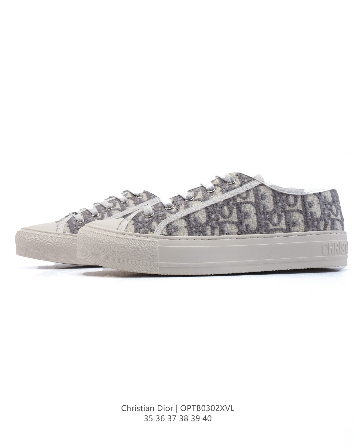 Dior Women's White Platform Sneakers – 2025 Spring Runway