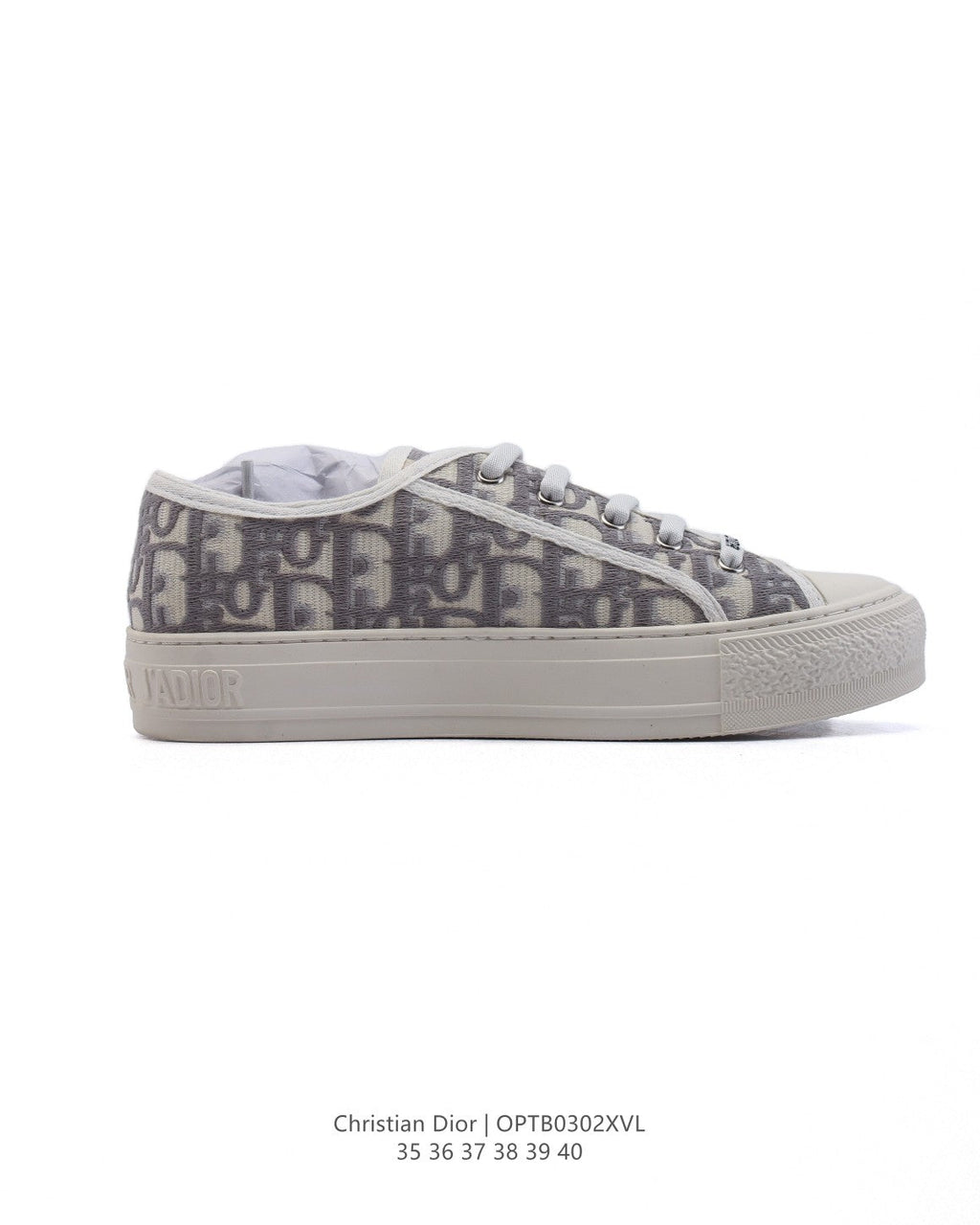Dior Women's White Platform Sneakers – 2025 Spring Runway