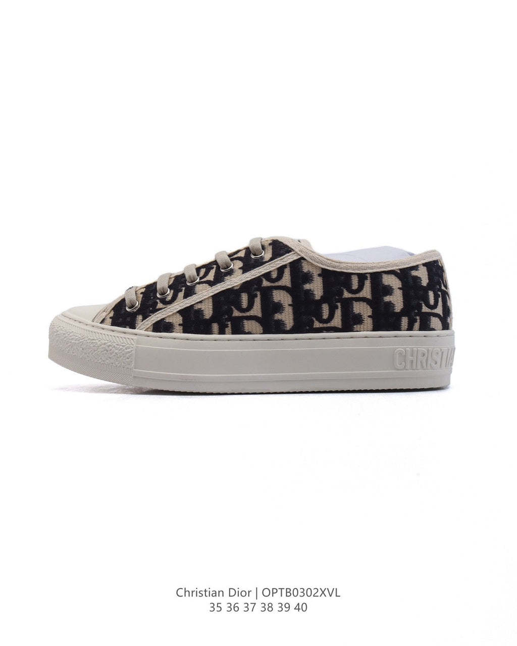 Dior Women's White Platform Sneakers – 2025 Spring Runway