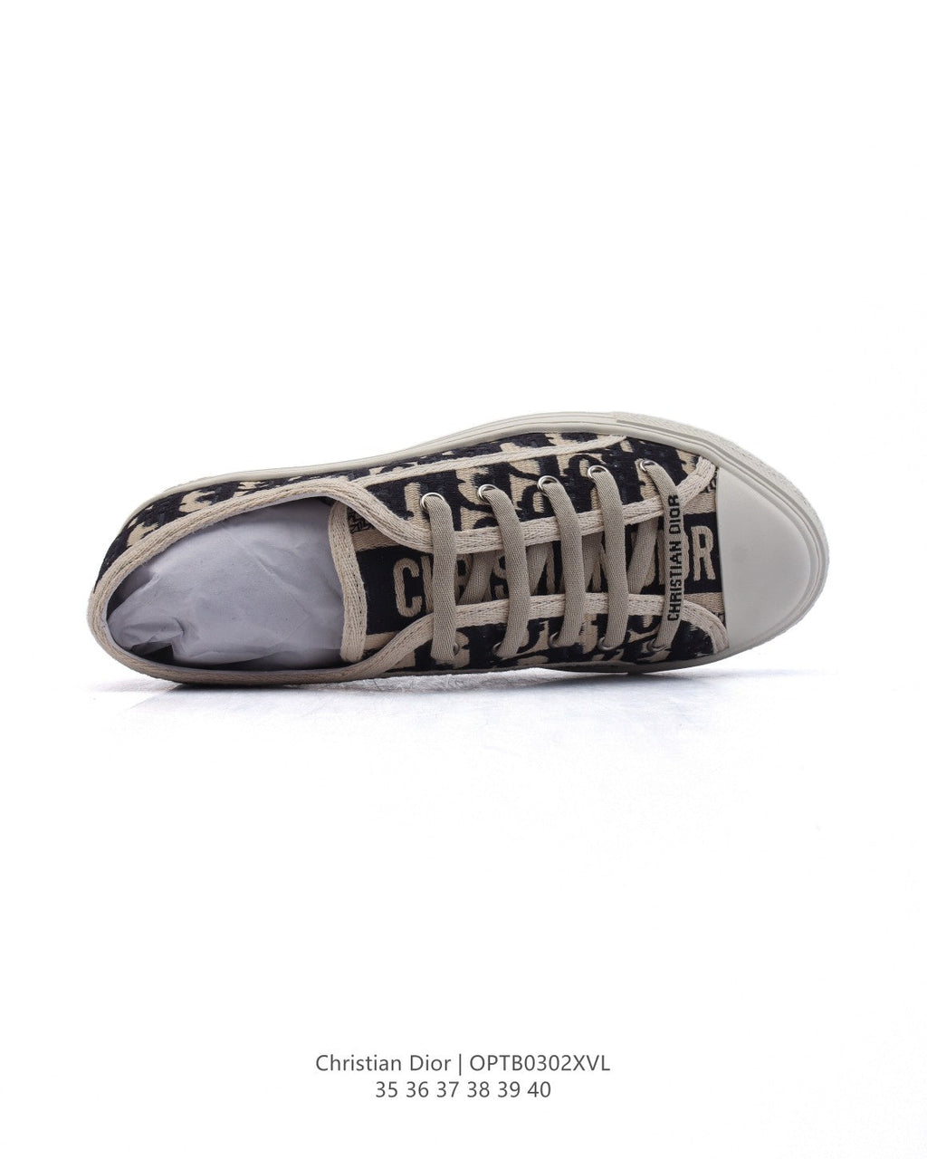 Dior Women's White Platform Sneakers – 2025 Spring Runway