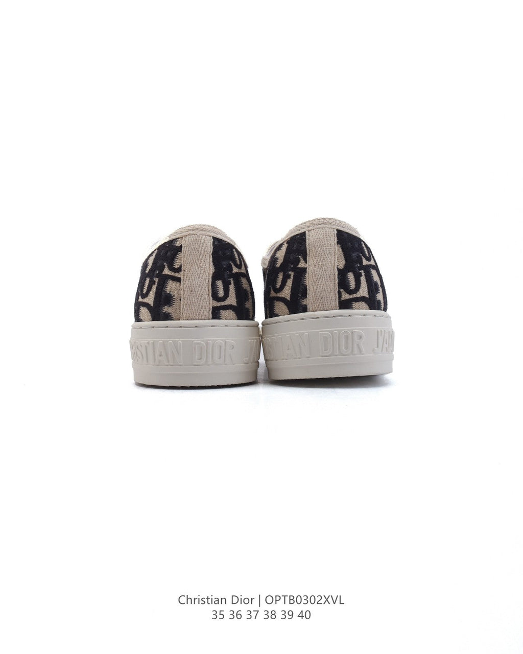Dior Women's White Platform Sneakers – 2025 Spring Runway