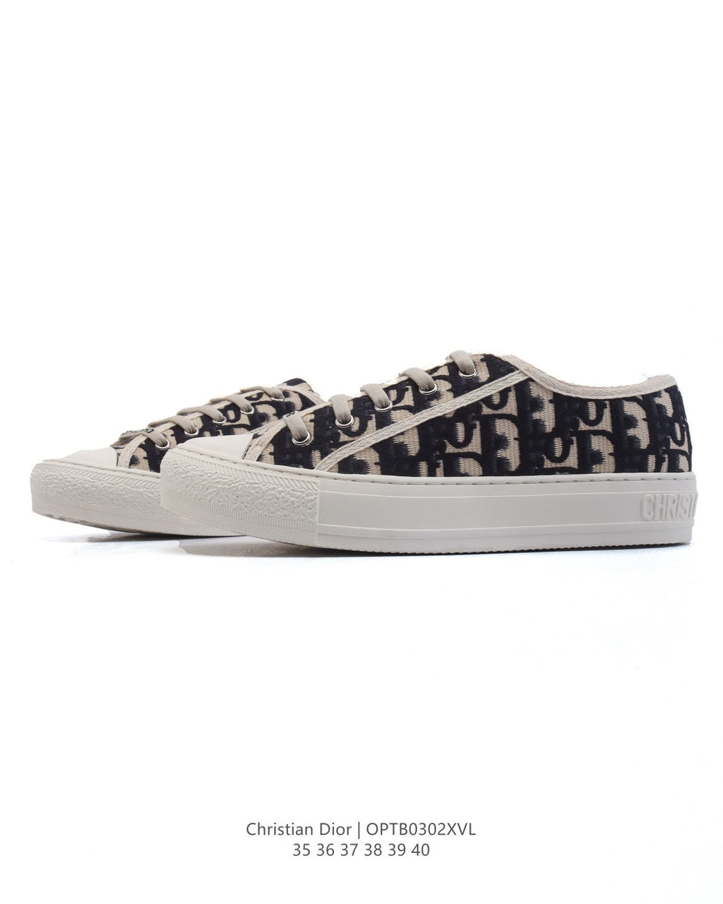 Dior Women's White Platform Sneakers – 2025 Spring Runway