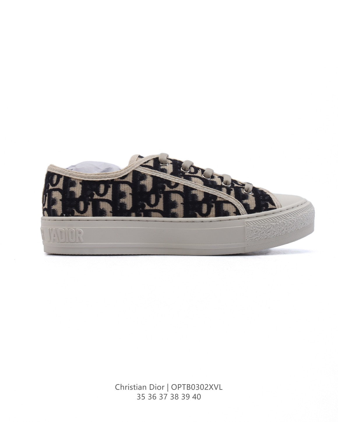 Dior Women's White Platform Sneakers – 2025 Spring Runway