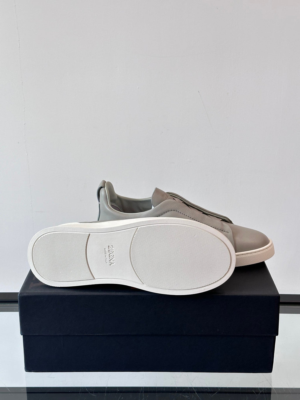 Zegna Men's Low-Top Leather Sneakers