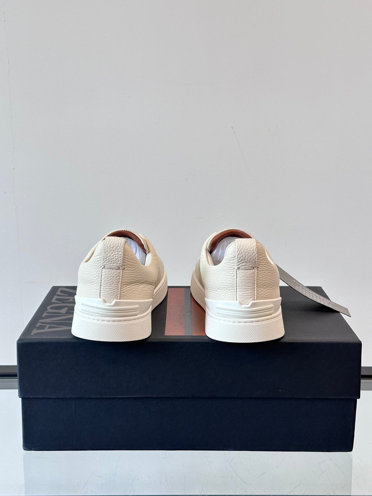 Zegna Men's Low-Top Leather Sneakers