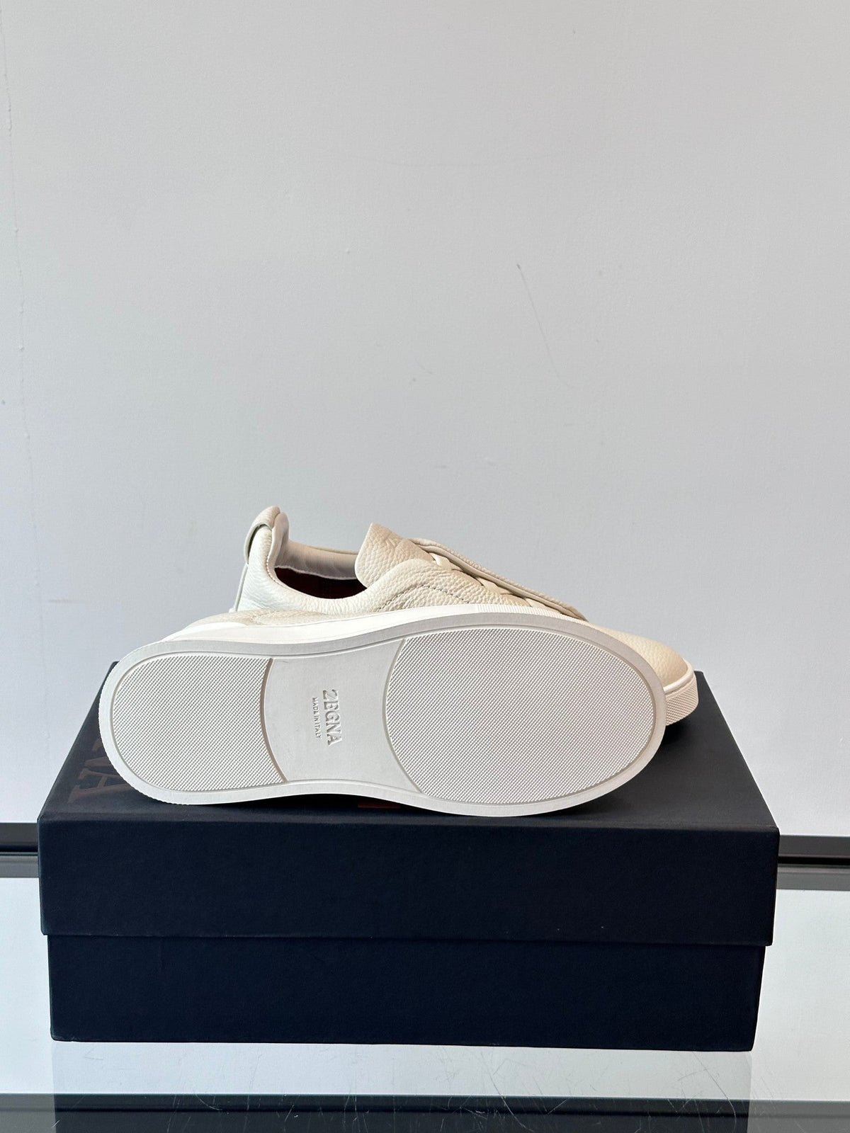 Zegna Men's Low-Top Leather Sneakers