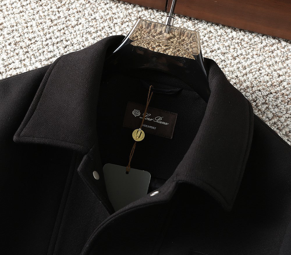 Loro Piana Wool Collared Business Casual Jacket – 2025FW