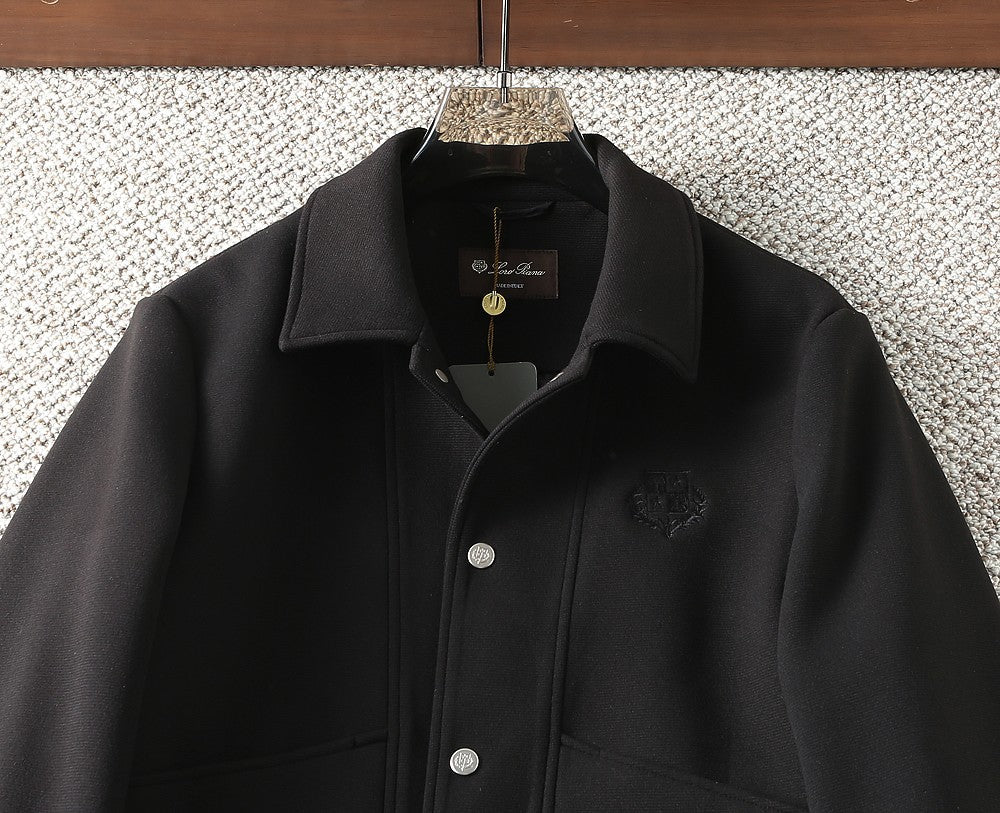 Loro Piana Wool Collared Business Casual Jacket – 2025FW