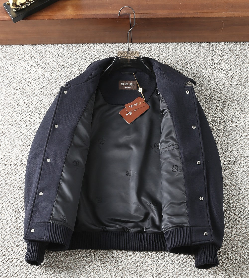 Loro Piana Wool Collared Business Casual Jacket – 2025FW