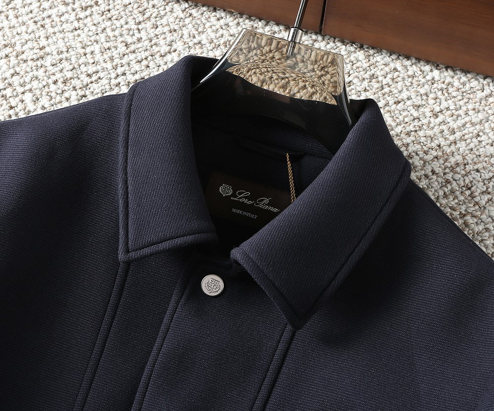 Loro Piana Wool Collared Business Casual Jacket – 2025FW